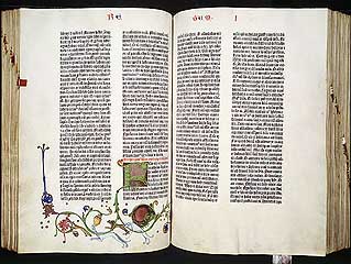 Die Bibel des Gutenbergmuseums in Mainz